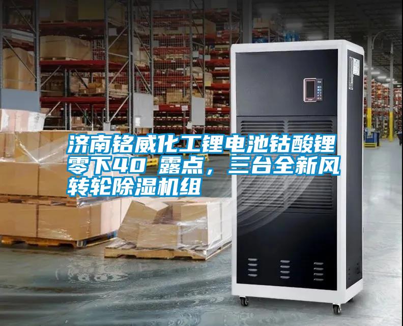 濟南銘威化工鋰電池鈷酸鋰零下40℃露點，三臺全新風(fēng)轉(zhuǎn)輪除濕機組