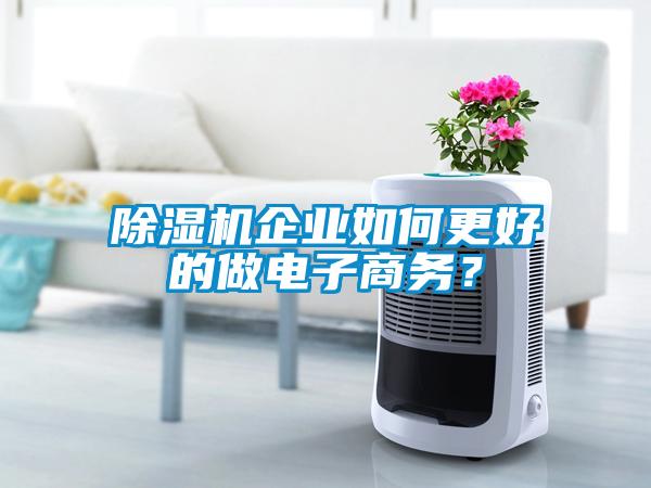 除濕機(jī)企業(yè)如何更好的做電子商務(wù)？