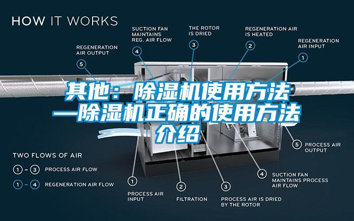 其他：除濕機(jī)使用方法—除濕機(jī)正確的使用方法介紹