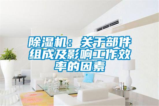 除濕機(jī)：關(guān)于部件組成及影響工作效率的因素