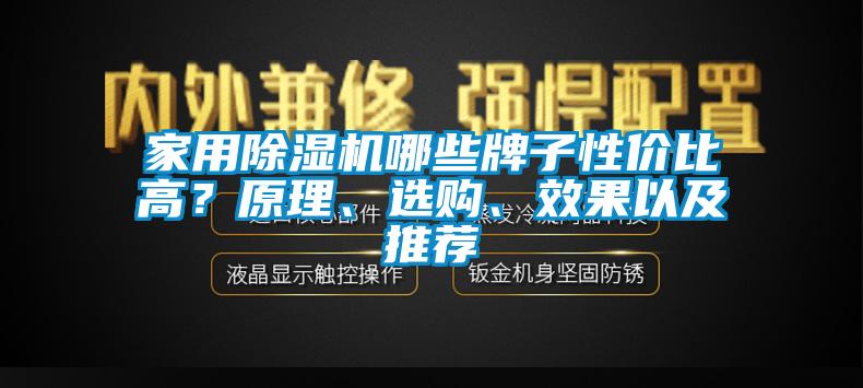 家用除濕機(jī)哪些牌子性價(jià)比高？原理、選購(gòu)、效果以及推薦