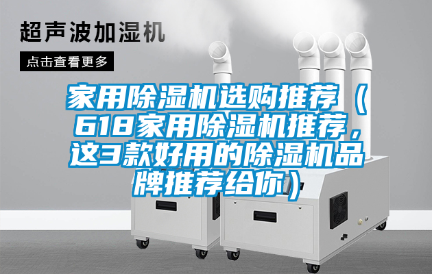 家用除濕機選購?fù)扑]（618家用除濕機推薦，這3款好用的除濕機品牌推薦給你）