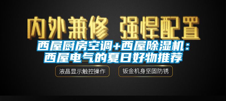 西屋廚房空調(diào)+西屋除濕機：西屋電氣的夏日好物推薦