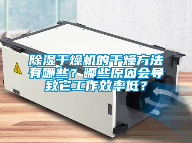 除濕干燥機的干燥方法有哪些？哪些原因會導致它工作效率低？