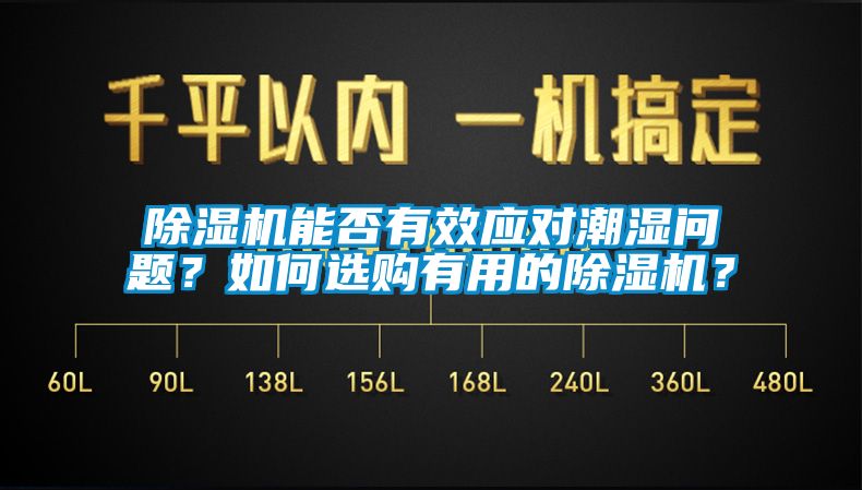 除濕機能否有效應對潮濕問題？如何選購有用的除濕機？